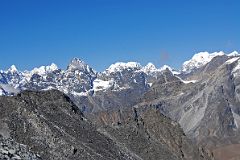 Kongma La 04 Drangnag Ri, Gauri Shankar, Kang Korob, Menlungtse, Pangbuk, Lunag Massif and Jobo Rinjang